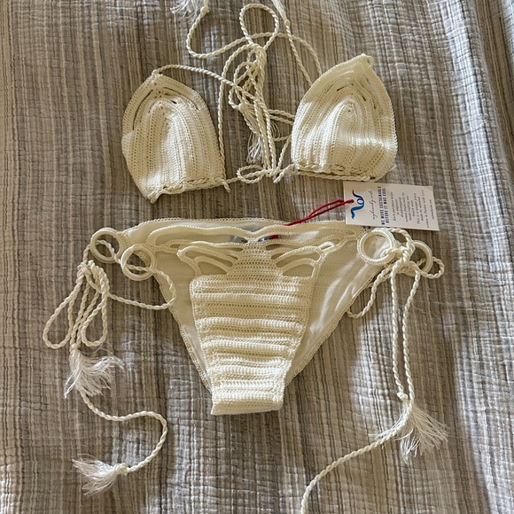 COPY - My Beachy Side Crochet bikini set size small - Picture 4 of 6